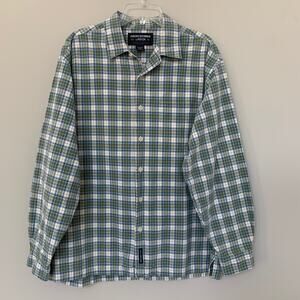 Abercrombie & Fitch 100% cotton plaid button down shirt long sleeves pocket M
